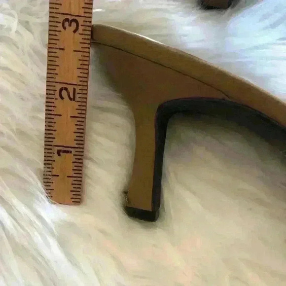 VTG Moda for Victoria Secret Catalog Y2K 3" heal slip-on weaved size 7.5 Regular - Picture 6 of 6